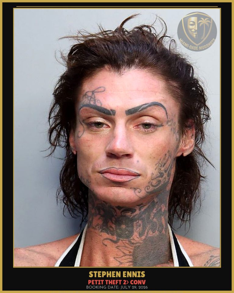 Ennis Stephen  Colinstorm Arrested – PETIT THEFT 2> CONV – Miami-Dade County (July 29, 2026)