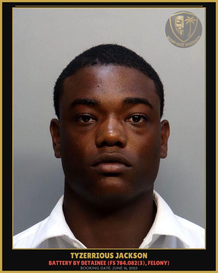 Tyzerrious Jackson Arrested – Miami-Dade County (June 16, 2023)