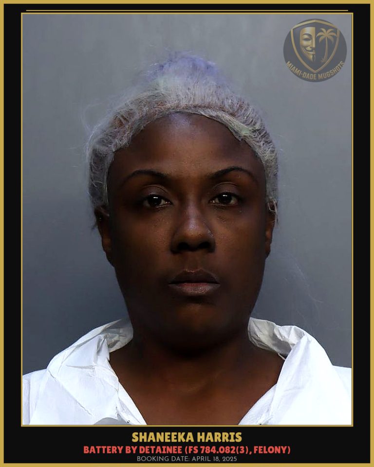 Shaneeka Harris Arrested – Miami-Dade County (April 18, 2025)
