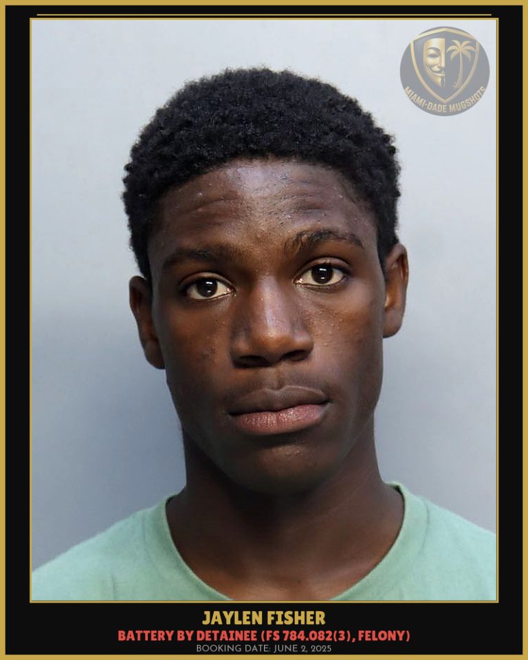 Jaylen Fisher Arrested – Miami-Dade County (June 2, 2025)