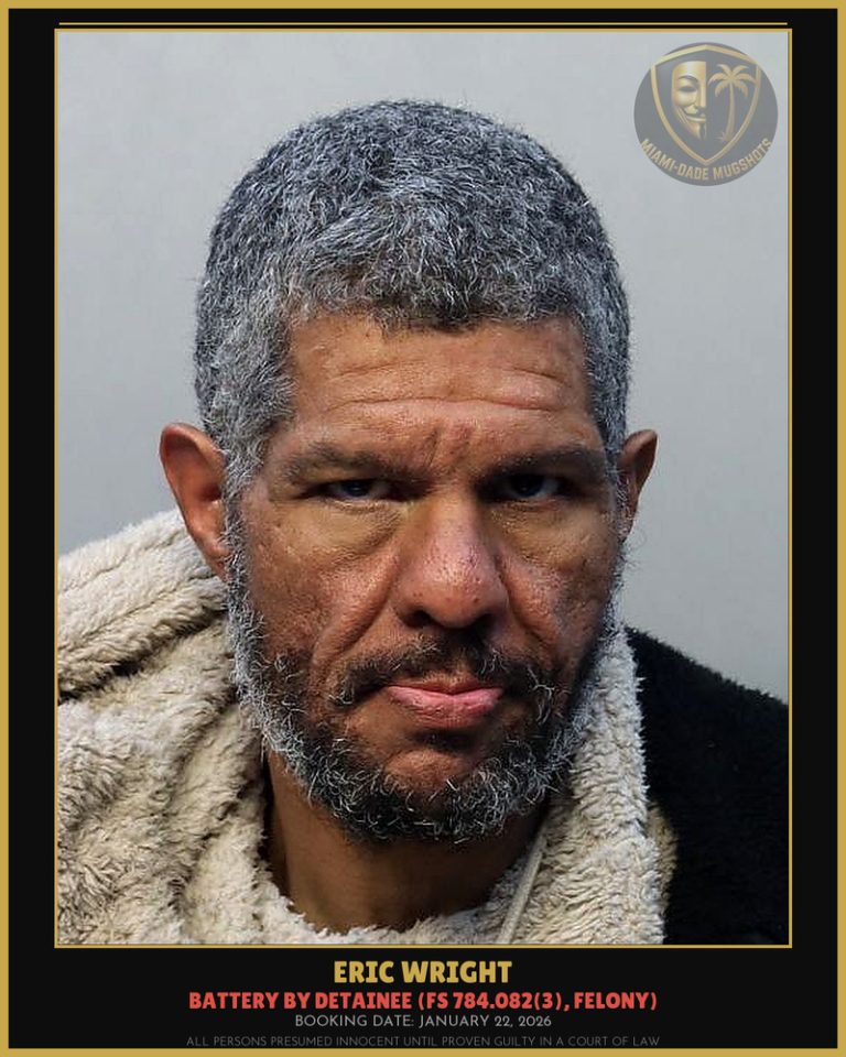 Eric Wright Arrested – Miami-Dade County (January 22, 2026)
