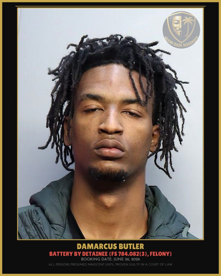 Damarcus Butler Arrested – Miami-Dade County (June 26, 2026)