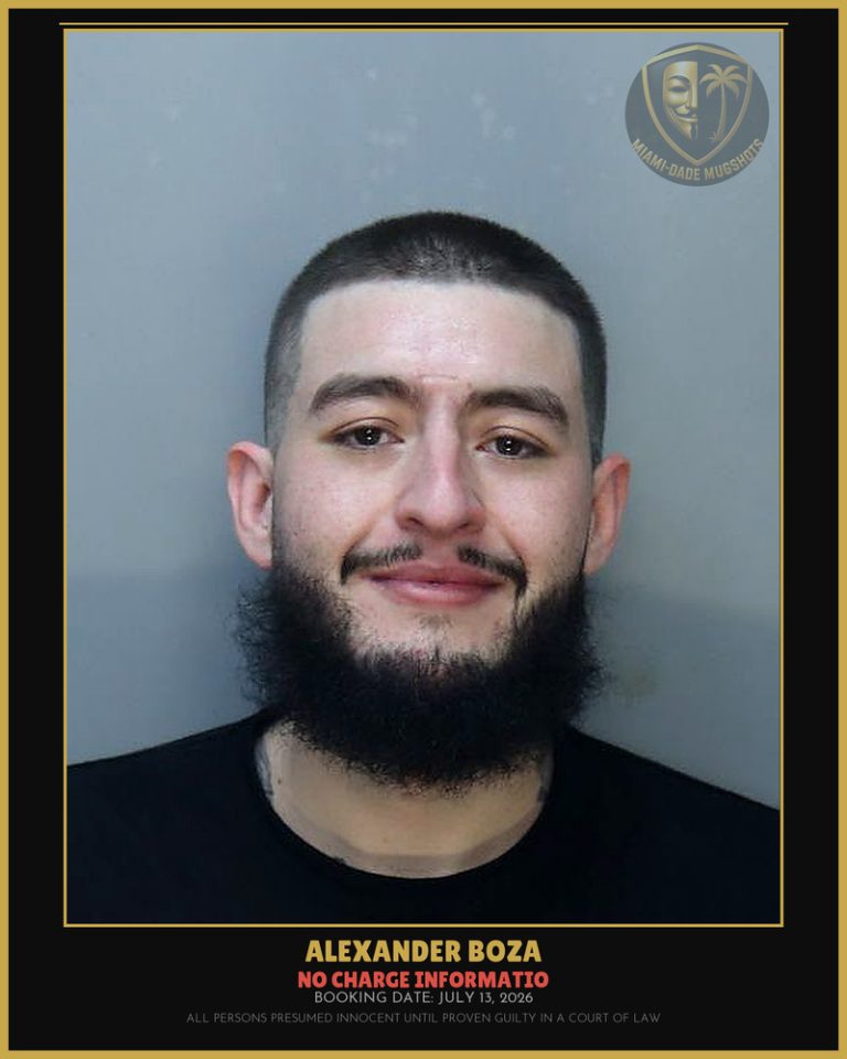 Alexander Boza Arrested – Miami-Dade County (July 13, 2026)