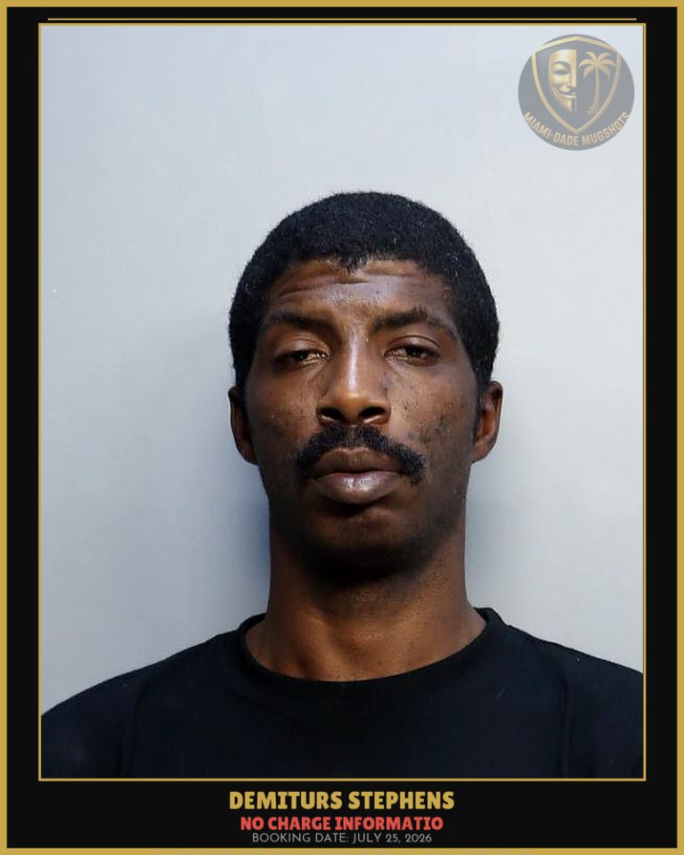 Demiturs Stephens Arrested – Miami-Dade County (July 25, 2026)