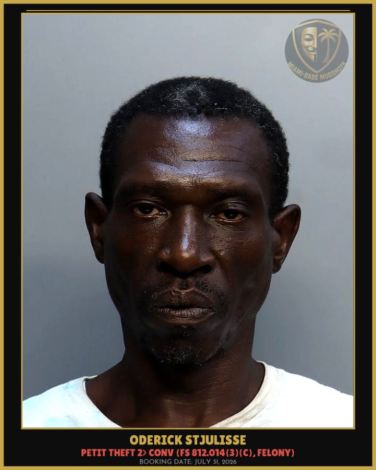 Oderick Stjulisse Arrested – Miami-Dade County (July 31, 2026)