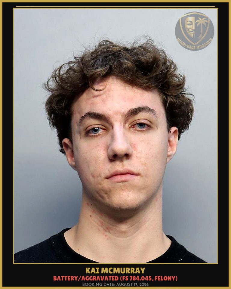 Kai Mcmurray Arrested – Miami-Dade County (August 17, 2026)