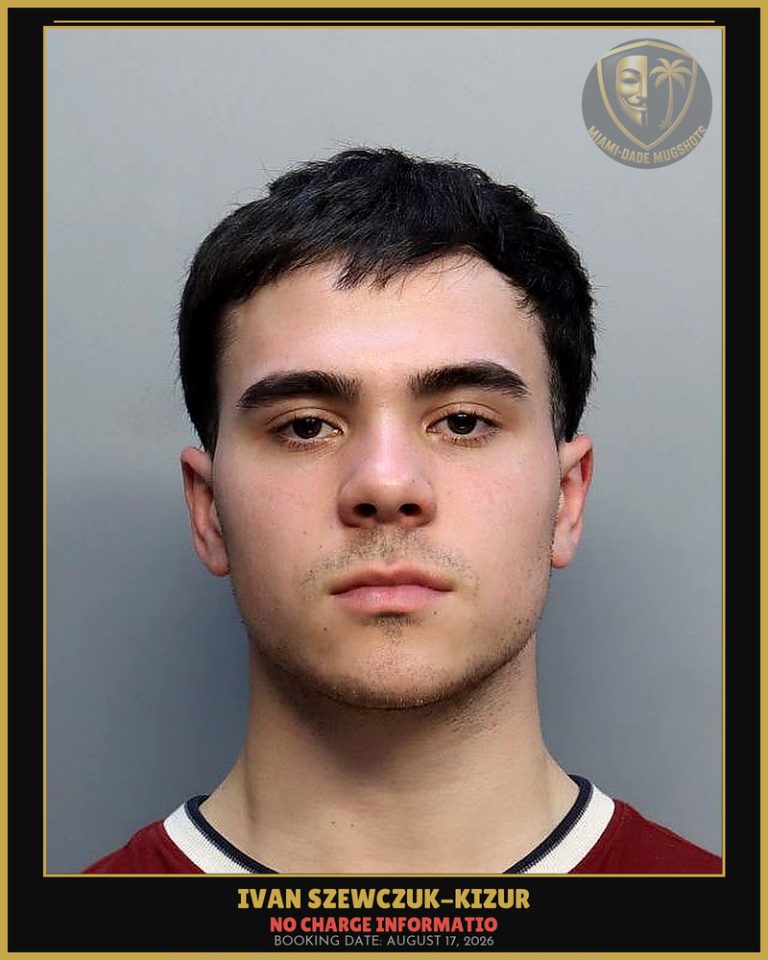 Ivan Szewczuk-Kizur Arrested – Miami-Dade County (August 17, 2026)