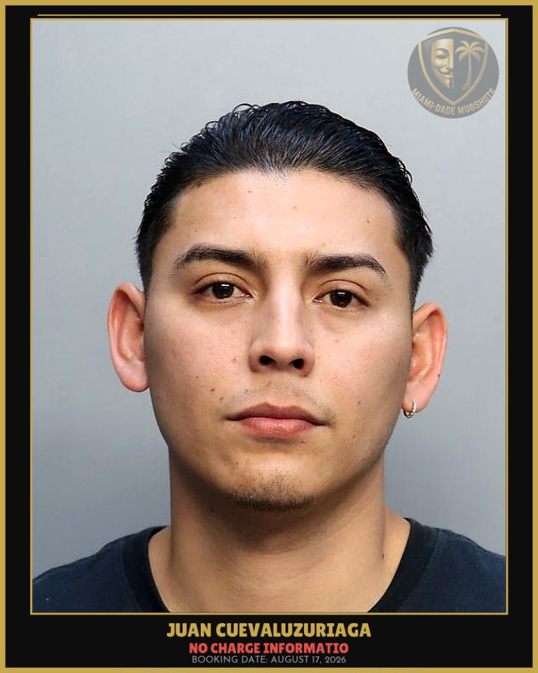 Juan Cuevaluzuriaga Arrested – Miami-Dade County (August 17, 2026)