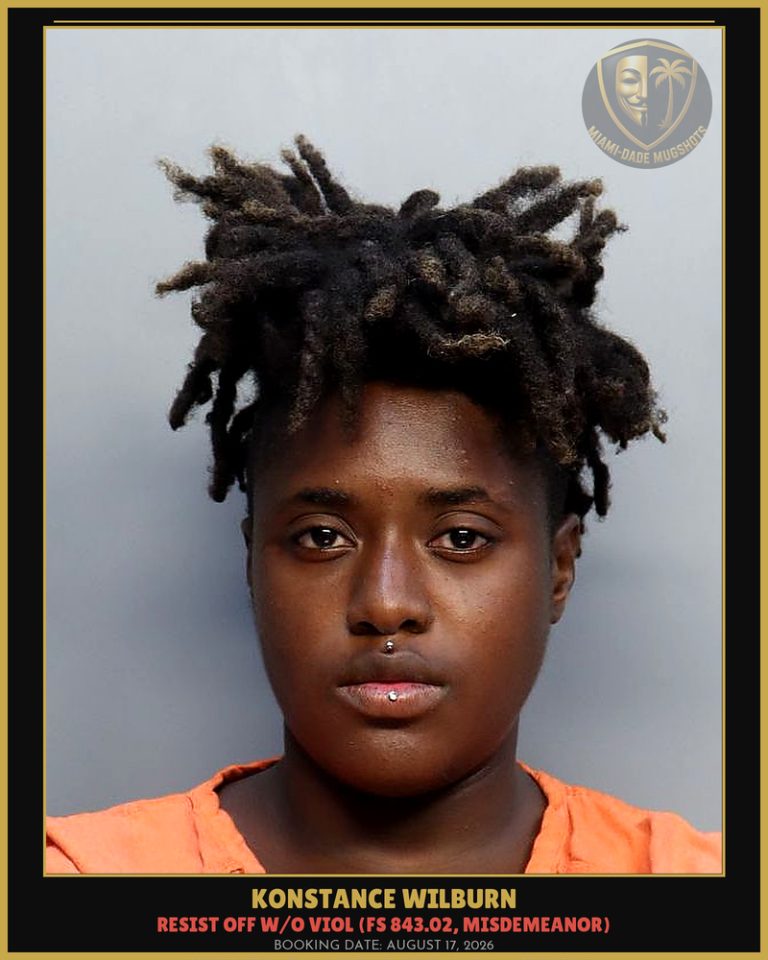 Konstance Wilburn Arrested – Miami-Dade County (August 17, 2026)