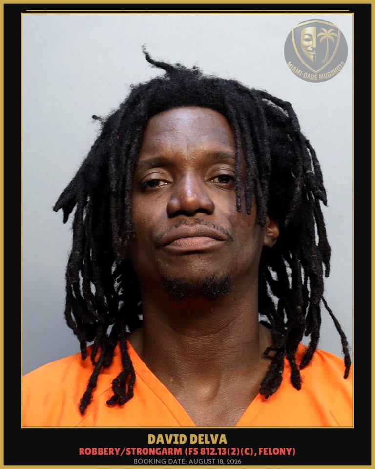 David Delva Arrested – Miami-Dade County (August 18, 2026)