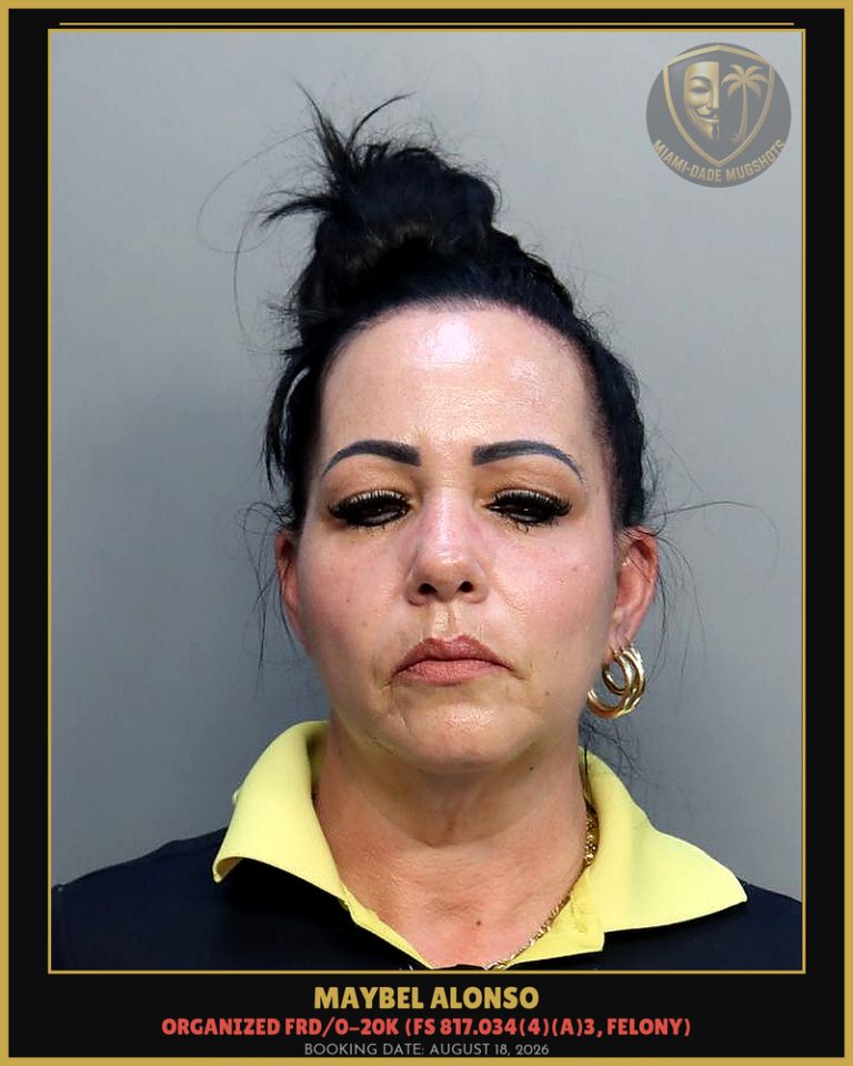 Maybel Alonso Arrested – Miami-Dade County (August 18, 2026)