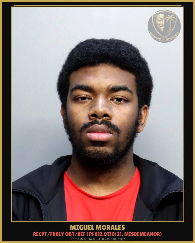 Miguel Morales Arrested – Miami-Dade County (August 18, 2026)