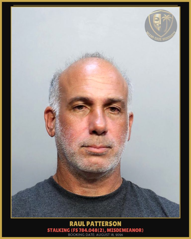 Raul Patterson Arrested – Miami-Dade County (August 18, 2026)