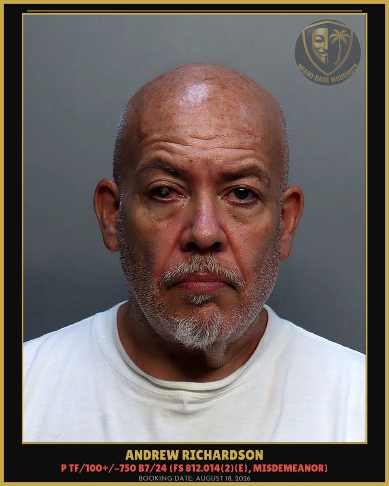 Andrew Richardson Arrested – Miami-Dade County (August 18, 2026)