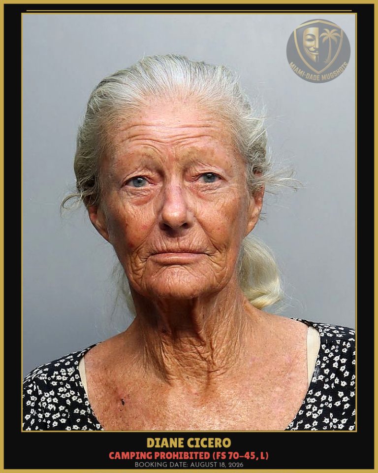 Diane Cicero Arrested – Miami-Dade County (August 18, 2026)