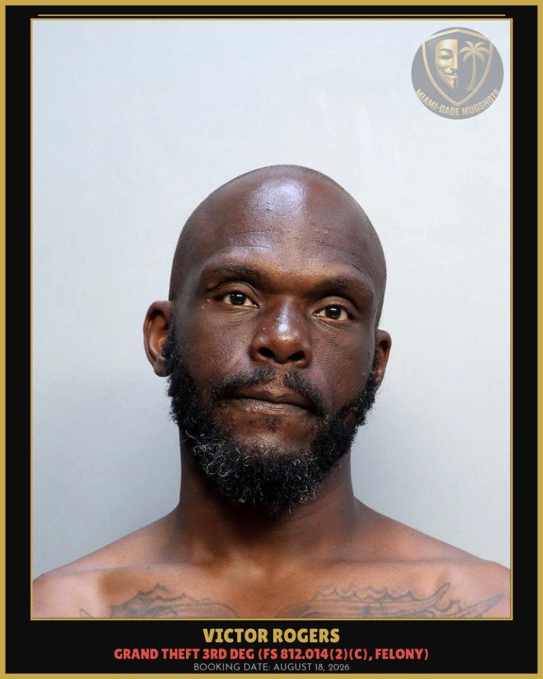 Victor Rogers Arrested – Miami-Dade County (August 18, 2026)