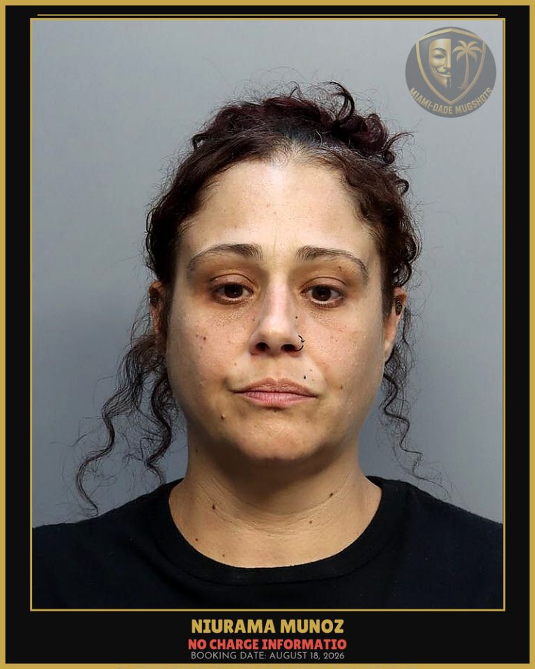 Niurama Munoz Arrested – Miami-Dade County (August 18, 2026)
