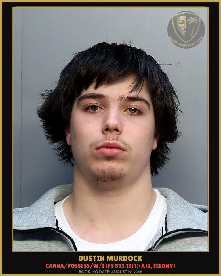 Dustin Murdock Arrested – Miami-Dade County (August 19, 2026)