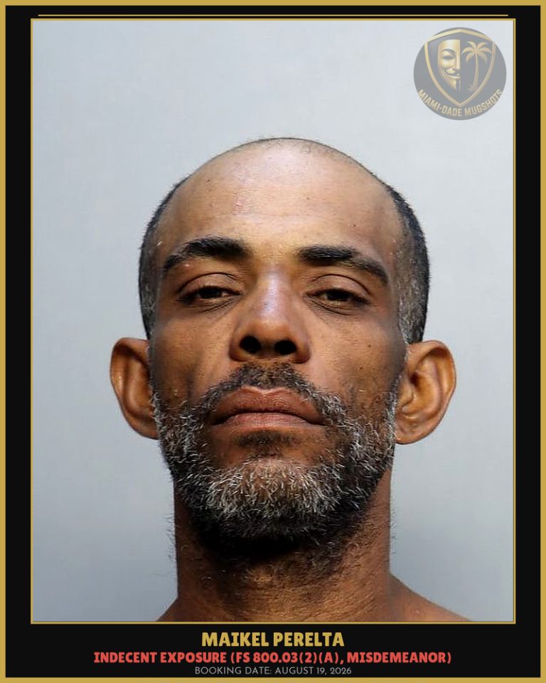 Maikel Perelta Arrested – Miami-Dade County (August 19, 2026)