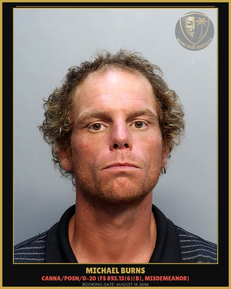 Michael Burns Arrested – Miami-Dade County (August 19, 2026)