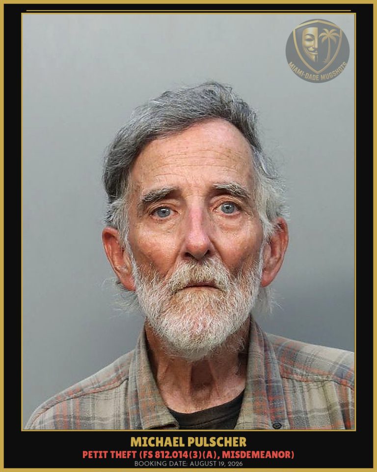 Michael Pulscher Arrested – Miami-Dade County (August 19, 2026)
