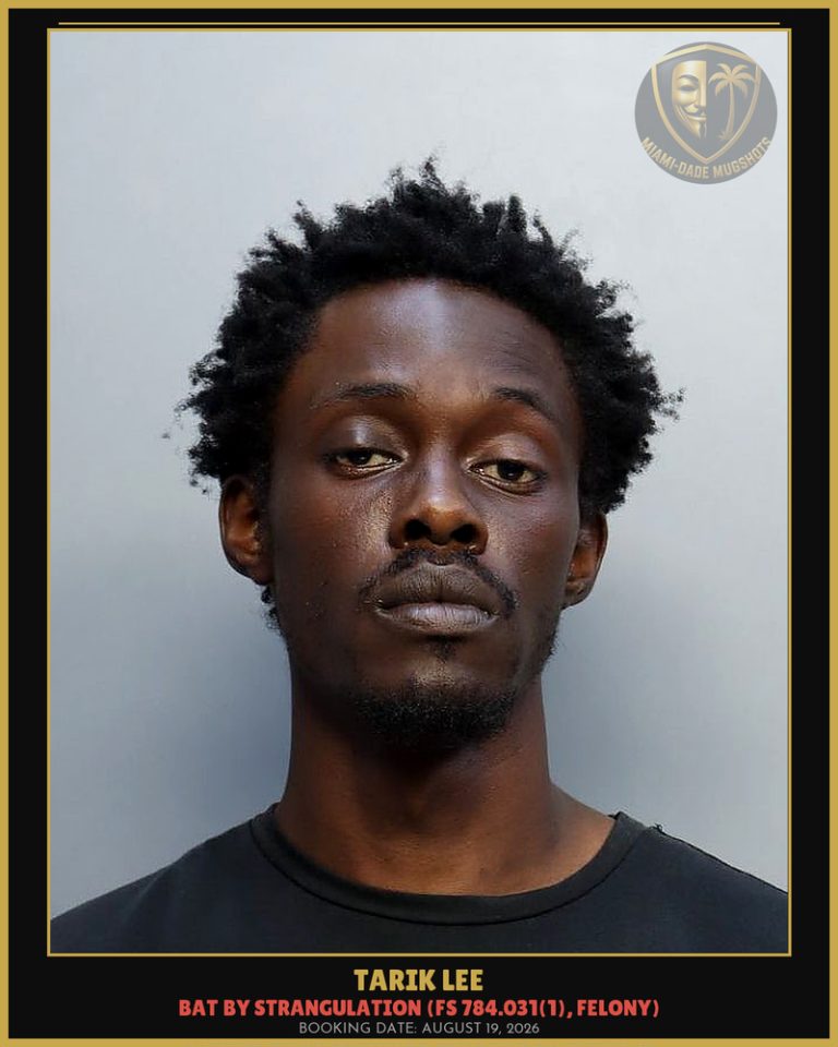 Tarik Lee Arrested – Miami-Dade County (August 19, 2026)