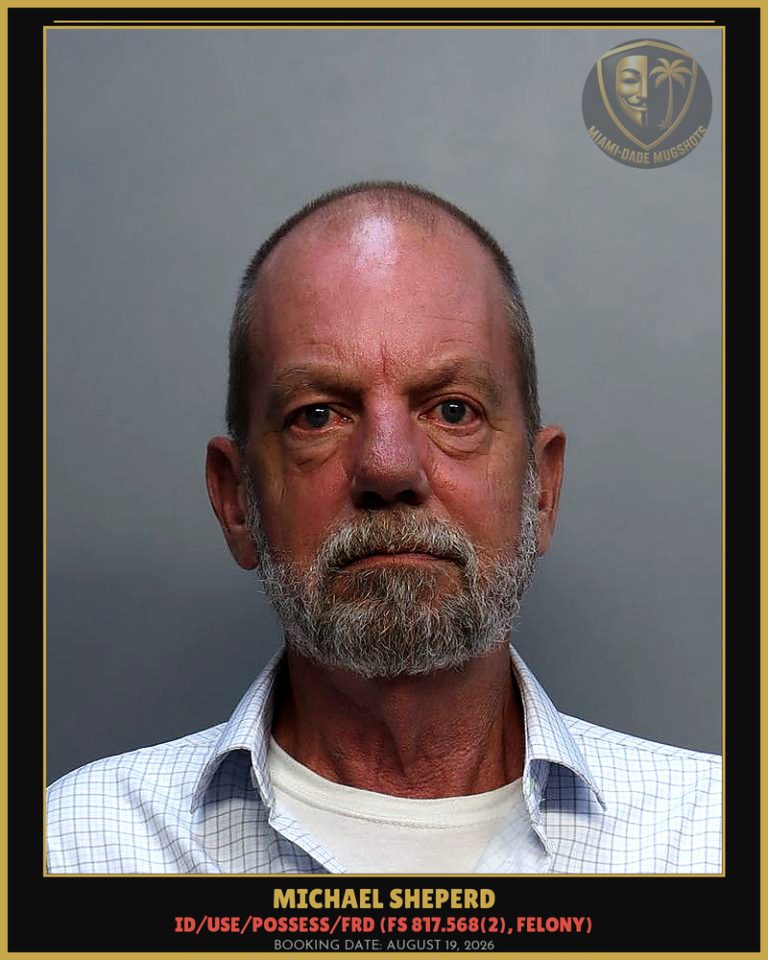 Michael Sheperd Arrested – Miami-Dade County (August 19, 2026)