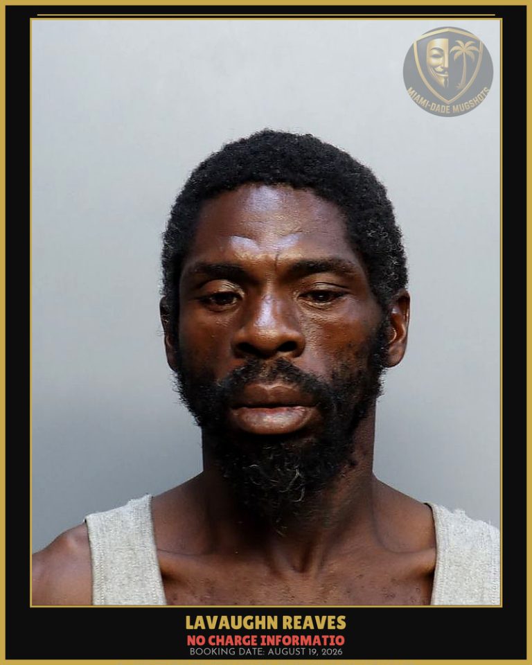 Lavaughn Reaves Arrested – Miami-Dade County (August 19, 2026)