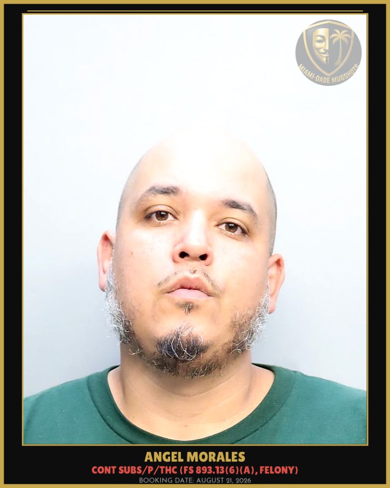 Angel Morales Arrested – Miami-Dade County (August 21, 2026)