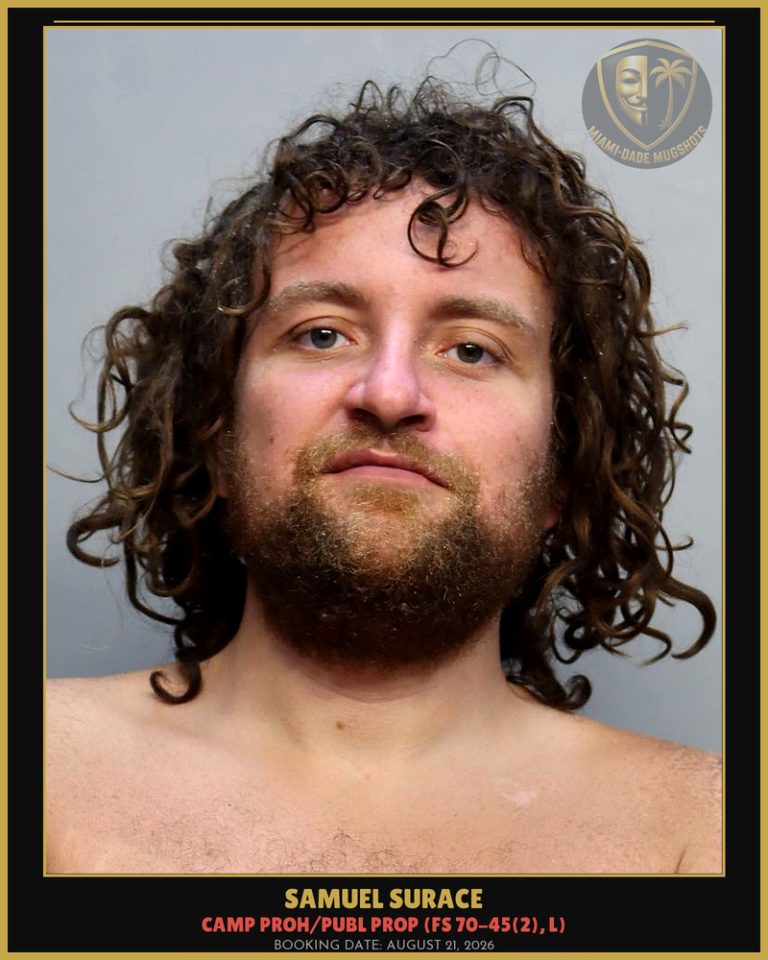 Samuel Surace Arrested – Miami-Dade County (August 21, 2026)