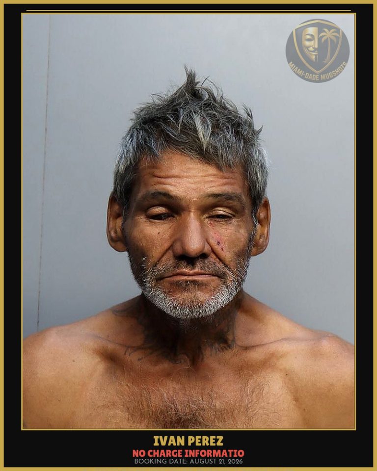Ivan Perez Arrested – Miami-Dade County (August 21, 2026)