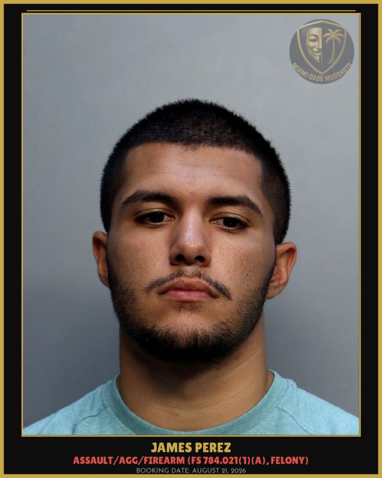 James Perez Arrested – Miami-Dade County (August 21, 2026)