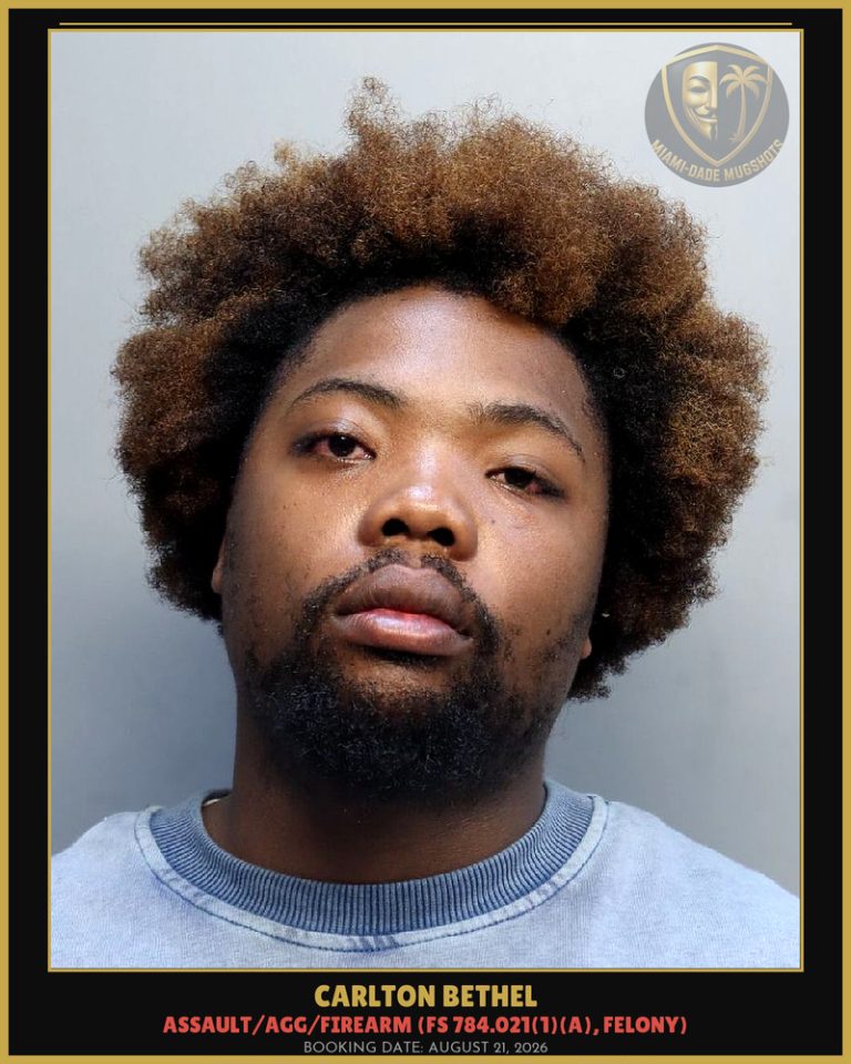 Carlton Bethel Arrested – Miami-Dade County (August 21, 2026)