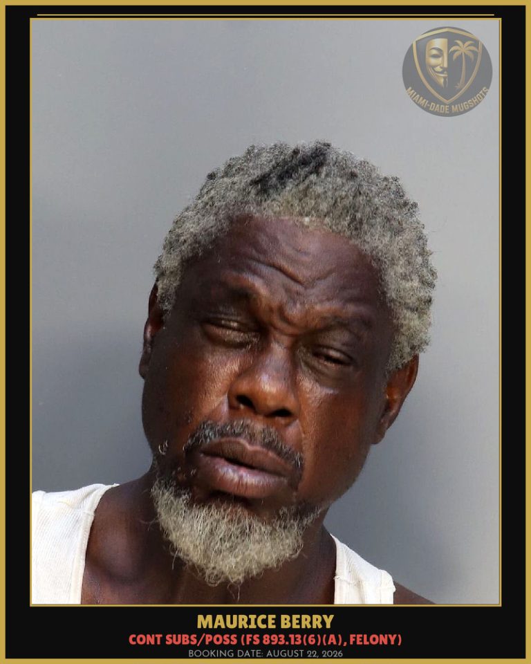 Maurice Berry Arrested – Miami-Dade County (August 22, 2026)