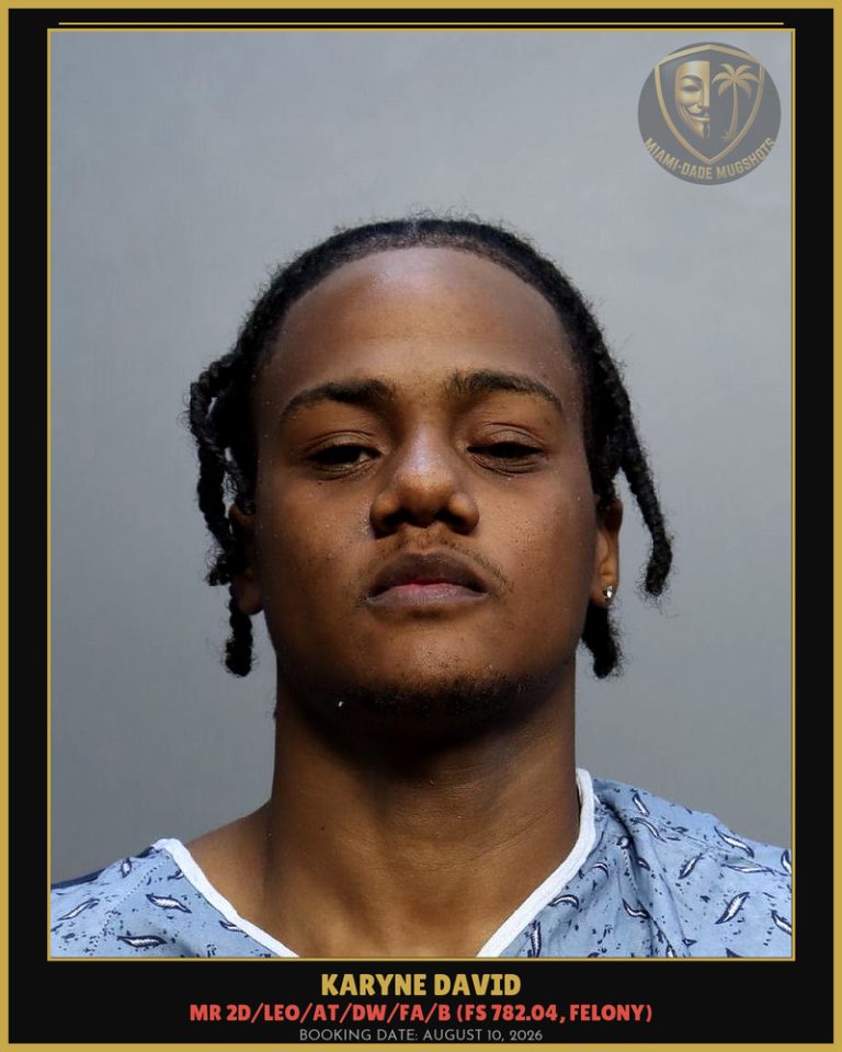 Karyne David Arrested – Miami-Dade County (August 10, 2026)