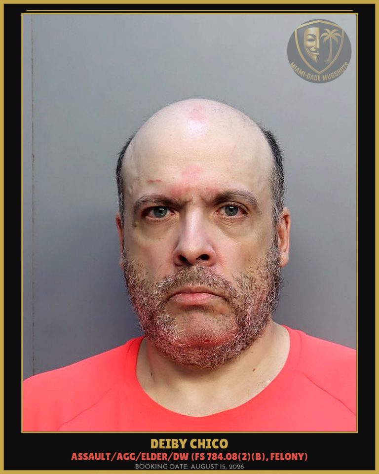 Deiby Chico Arrested – Miami-Dade County (August 15, 2026)