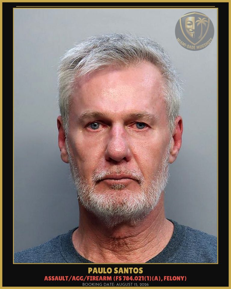 Paulo Santos Arrested – Miami-Dade County (August 15, 2026)