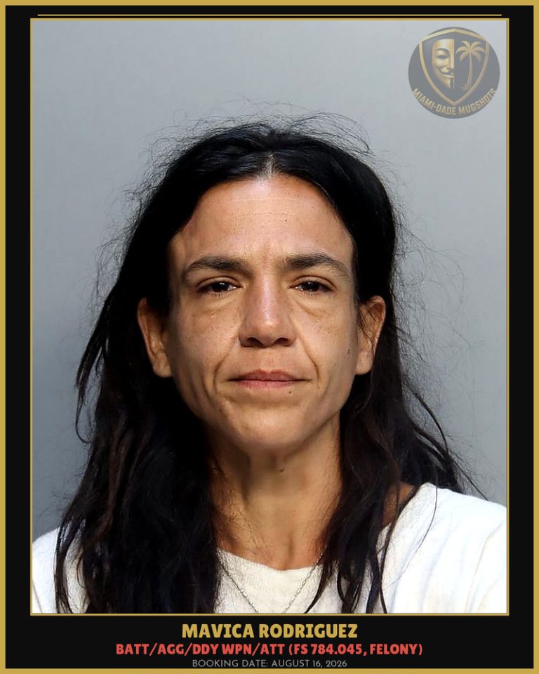 Mavica Rodriguez Arrested – Miami-Dade County (August 16, 2026)
