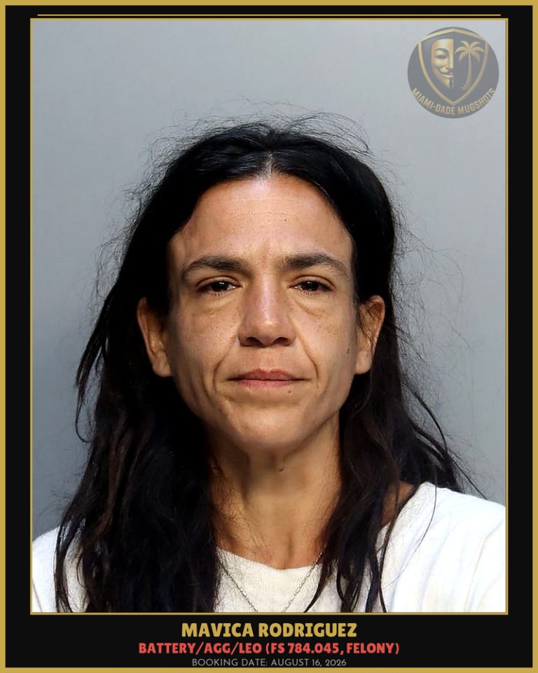 Mavica Rodriguez Arrested – Miami-Dade County (August 16, 2026)