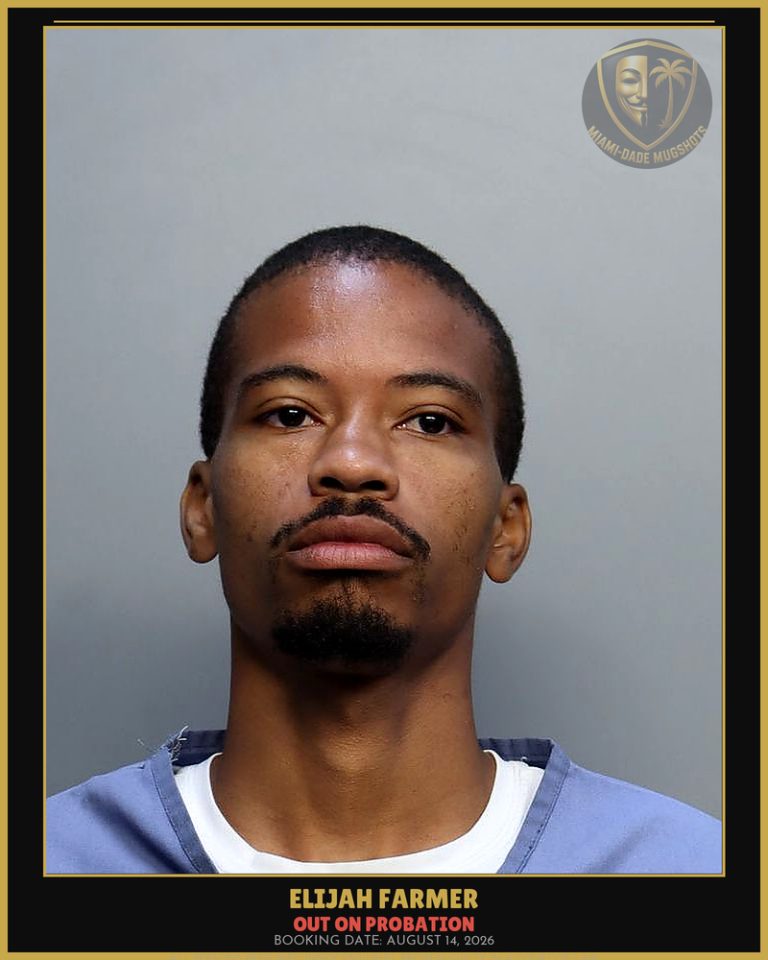 Farmer Elijah  Rasheed Arrested – OUT ON PROBATION – Miami-Dade County (August 14, 2026)