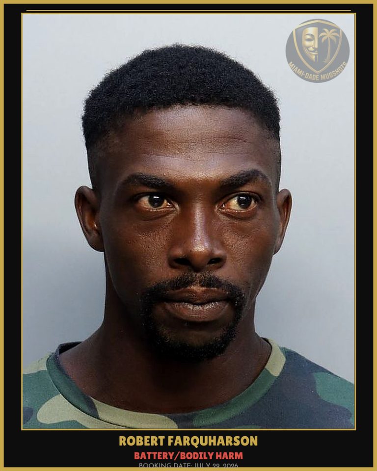 Farquharson Robert  Darnell Arrested – BATTERY/BODILY HARM – Miami-Dade County (July 29, 2026)