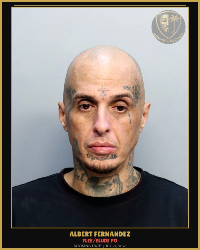 Fernandez Albert Louis Arrested – FLEE/ELUDE PO – Miami-Dade County (July 24, 2026)