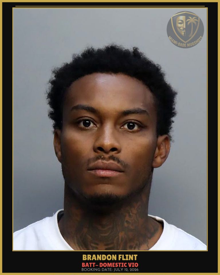 Flint Brandon Marquez Arrested – BATT- DOMESTIC VIO – Miami-Dade County (July 12, 2026)