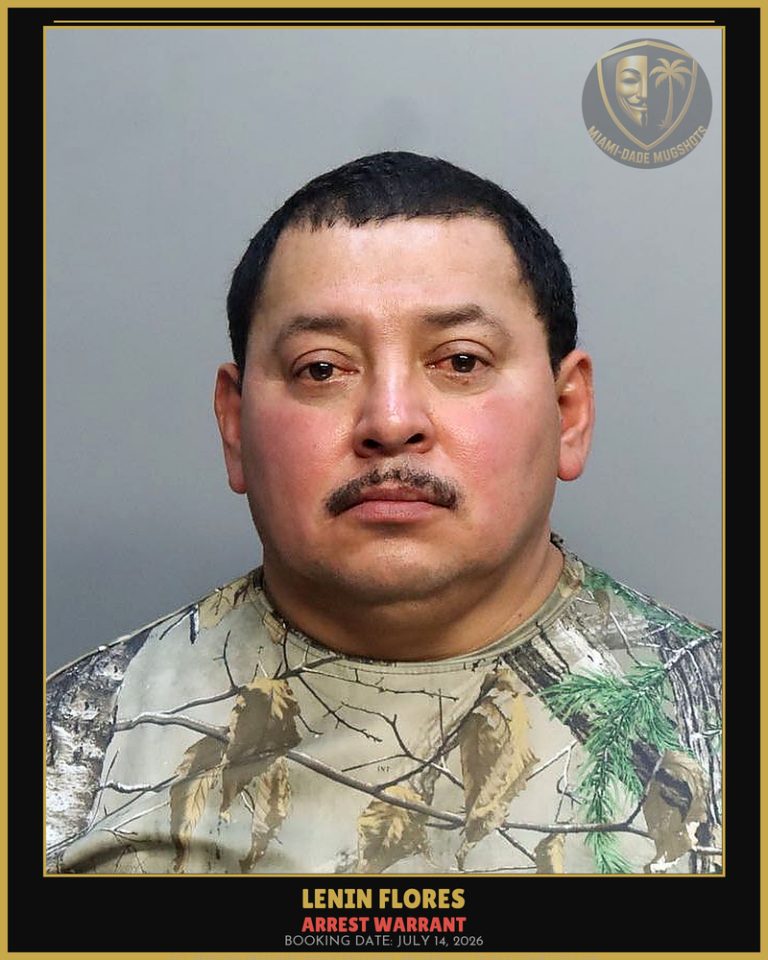 Flores Lenin  Jardy Arrested – ARREST WARRANT – Miami-Dade County (July 14, 2026)