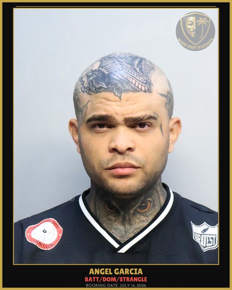 Garcia Angel  Rolando Arrested – BATT/DOM/STRANGLE – Miami-Dade County (July 14, 2026)