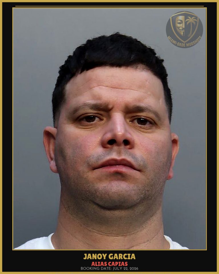 Garcia Janoy Arrested – ALIAS CAPIAS – Miami-Dade County (July 22, 2026)
