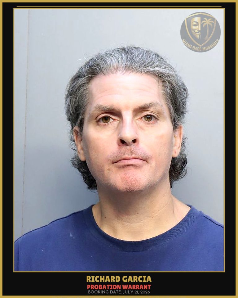 Garcia Richard Arrested – PROBATION WARRANT – Miami-Dade County (July 21, 2026)