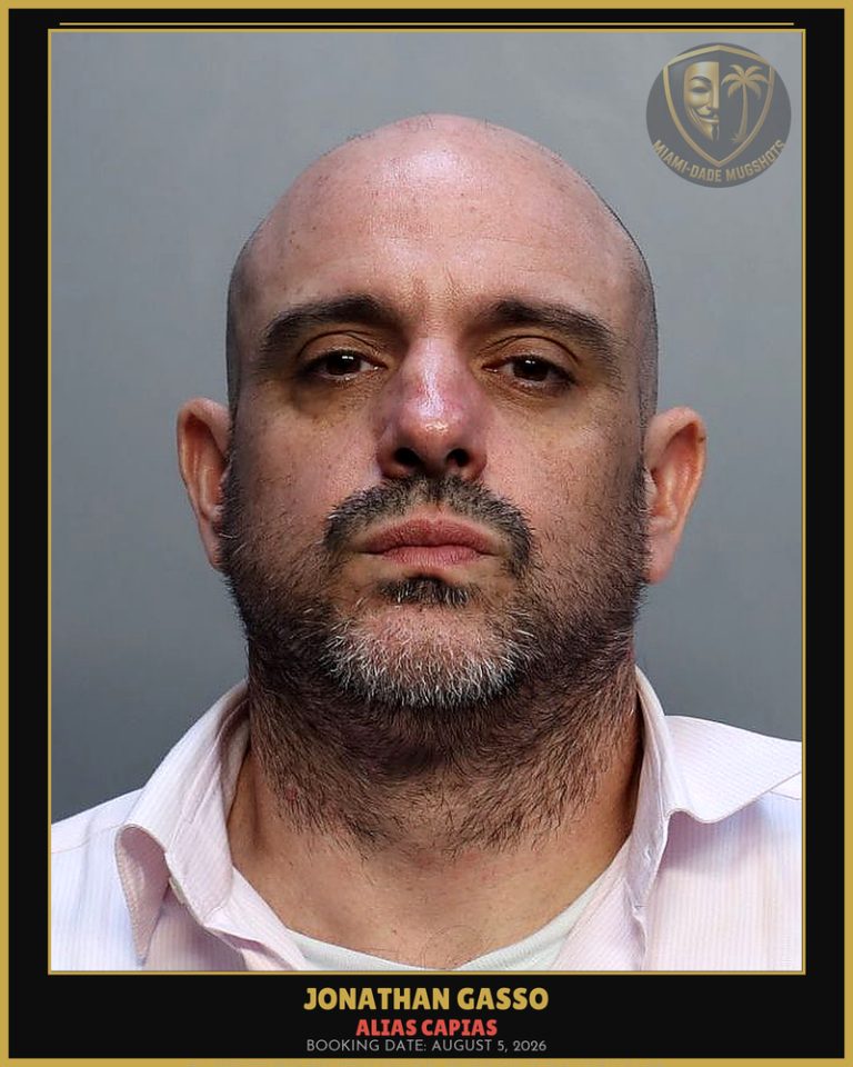 Gasso Jonathan  Alex Arrested – ALIAS CAPIAS – Miami-Dade County (August 5, 2026)