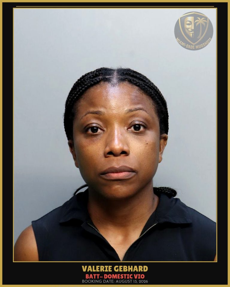 Gebhard Valerie  Mathurin Arrested – BATT- DOMESTIC VIO – Miami-Dade County (August 13, 2026)