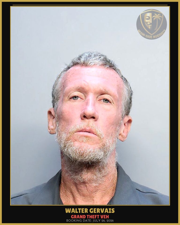 Gervais Walter Tyson Arrested – GRAND THEFT VEH – Miami-Dade County (July 26, 2026)